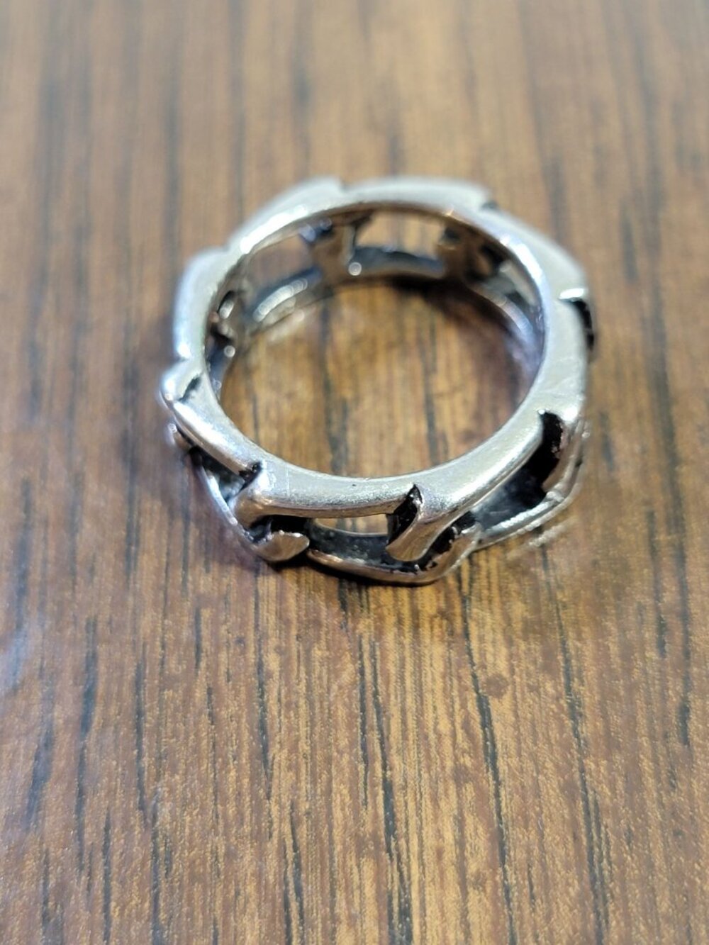 Chain-Link Style Band Ring, Size - Picture 5 of 5
